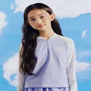 (택가49900원) MKF5TR2401 여아 어바웃모먼트 반집업 래쉬가드