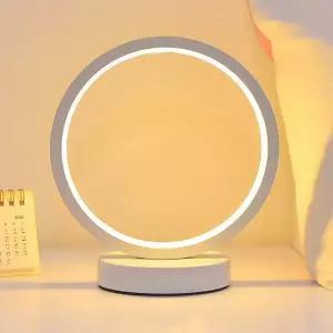 고품질 LED USB 수면등 화이트 원형 올인 밝기조절 무드등 LED (WFHJE8R)