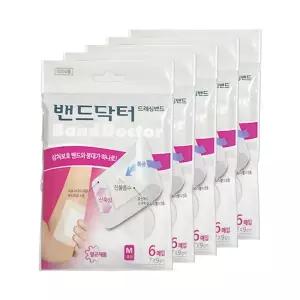 [밴드닥터] 드레싱 중형 5개 (30매)/일회용반창고/상처밴드