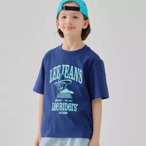 키즈 카우보이 프린트 반소매티 네이비 LK2502ST26NA