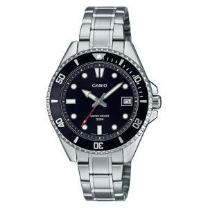 CASIO 카시오 MDV-10D-1A1 블랙 흑새치 미니다이버 메탈 손목시계