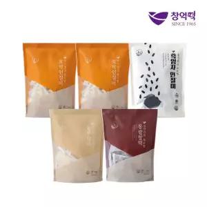 창억모둠떡 4종 5봉/총 50개(호박인절미X2+흑임자인절미+동부찰떡+통팥찰떡)