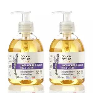 [두스나뚜르]프랑스 유기농 리퀴드 솝 라벤더향 300ml x 2개 ( 핸드솝 사용가능)