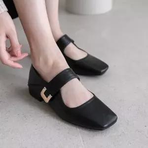 [분홍코끼리] (쫀득몰드창) 에르미 벨크로 메리제인슈즈(3cm)