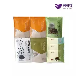 창억모둠떡 6종 8봉(호박인절미X2+쑥밥알팥앙금인절미+흑임자인절미+모듬찰떡+흰찐송편+모시찐송편X2)