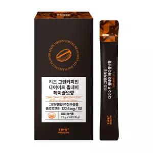 팁스헬시 다이어트 커피 헤이즐넛 14포 리즈 그린 커피빈 제로슈가