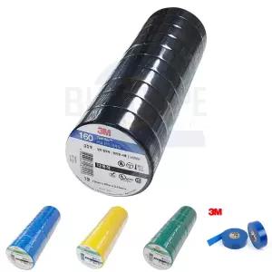 (흑색) 3M 160 다목적 전기 테이프 19mm x 20M 10개입/절연/테잎/컬러/케이블/전선/보수/수리/수선/연결