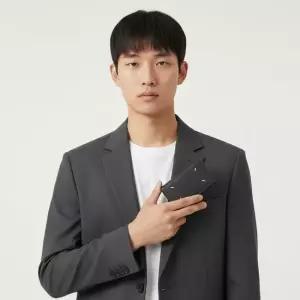 메종마르지엘라 4 스티치 2폴드 카드 홀더 - 블랙 SA3VX0005P4745T8013