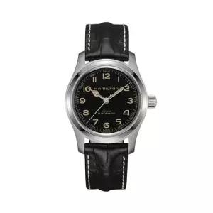 해밀턴 H70605731 카키필드 머피 남성 가죽 오토매틱 42mm