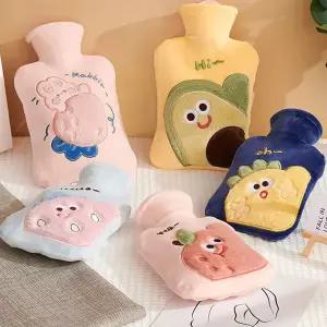 극세사 보온 물주머니 5컬러 온수 찜질팩 손난로 보온팩 겨울용 핫팩 방한용