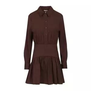 로코 코튼 포플린 칼라 미니 원피스 R25S2112PO EART