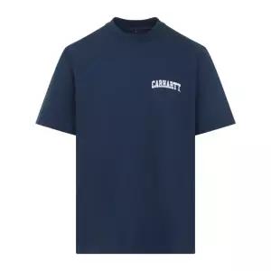 윕 스크립트 로고 크루넥 반팔 티셔츠 I0361103N1XX03 BLUE