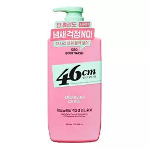 엘지 46cm 체취솔루션 약산성 데오드란트 바디워시 스파클링 시트러스 600ml 1개 샤워