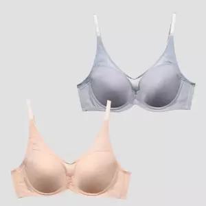 (비비안)네트망 여성 풀컵 몰드 와이어 C컵 브라