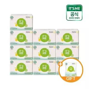 잇츠미 NEW 슬림 유기농 순면커버 생리대 대형 10P x10개+휴대용 증정