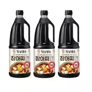 청정원 장아찌 간장 소스 1.7L X 3개