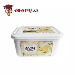 ksr 조안나 바닐라5L 1개 업소용 대용량 업소용바닐라 아이스크림 조안나대용량