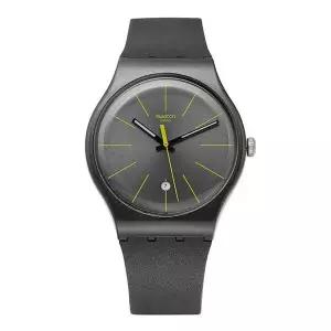 시계 SUOB404 Swatch Essentials CHARCOLAZING 남성 우레탄시계