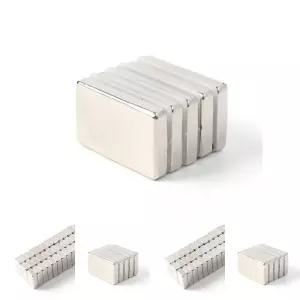(30x20x5mm) (몬스터킹) 초강력 네오디뮴 사각 자석 5개입(30x20x5mm) /강력자석/네모모양/문구용/사무용/