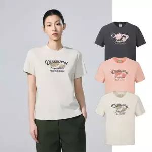 갤러리아 디스커버리 여성 프레시벤트 네이처 그래픽 반팔티 DWRS97063
