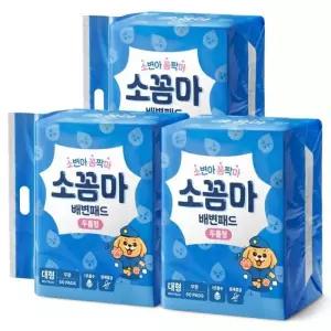 소꼼마 애견 화장실 배변 패드 냄새제거 대형견 고흡수 두툼형 대형 50매입 X 3개