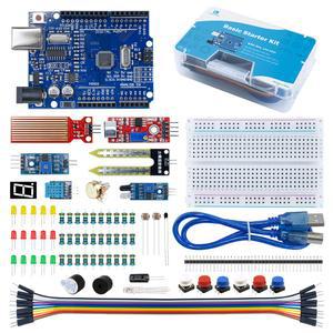 LAFVIN 기본 스타터 키트 세트 튜토 ARDUINO R3 DIY 전자 UNO 부품 프로젝트용 보드