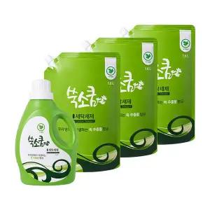 쑥소쿰 데일리케어 액체세제 헹굼성이 좋은 세탁세제 쑥 1.8L 1.6L 3개