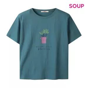 [SOUP](타임스퀘어점패션관)데일리 선인장 반팔 티셔츠 (S64TS07)