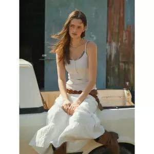 [후아유](대전신세계)Eyelet Henry Neck Sleeveless WHRNG2522F