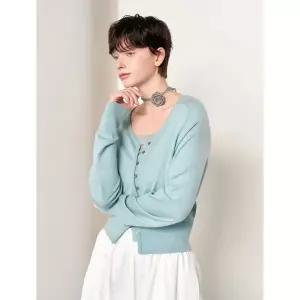 GENERALIDEA 시그니처 브이넥 가디건 [MINT] / WBE1L04508 103983