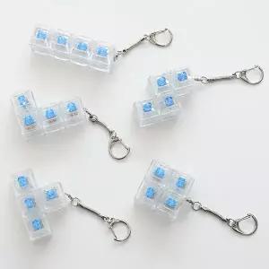 4구, 9구 키캡키링 만들기 키보드 클리커 led 투명 B3
