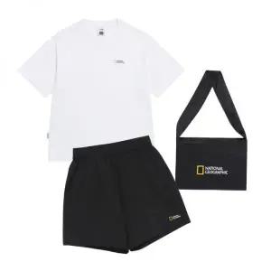 내셔널지오그래픽 NATIONALGEOGRAPHIC N262UPB900 반팔 반바지 미니백 3PCS 세트 WHITE N262UPB900010 3220