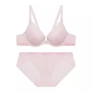 [게스언더웨어](강남점)하트레이스 로고밴드 브라 + 팬티 세트(GDWBR 221/BP 221 LPK )