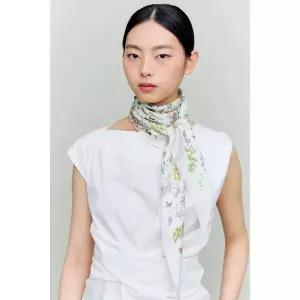 갤러리아 DCSC6F331IV [선물포장/쇼핑백동봉] 닥스 플라워 실크 스카프