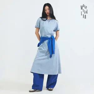 머티리얼랩 26SS 피그먼트 가먼트다잉 롱 원피스
