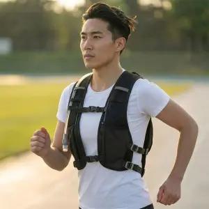 초경량 등산조끼 트레킹 러닝조끼 마라톤 트레일 백팩 조깅 배낭 베스트 남녀공용 런닝