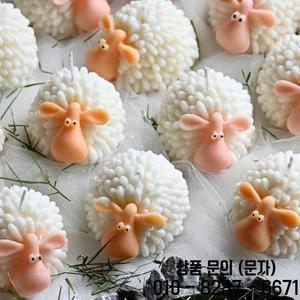 3D 귀여운 양 캔들 클레이 실리콘 몰드 레진 동물 비누 DIY 염소 수제 석고 장식
