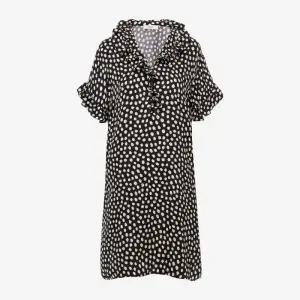 폴카 도트 러플 칼라 반팔 원피스 CH26SRO50300 915