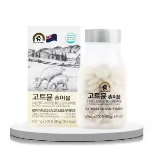 고트뮨 고트뮨 뉴질랜드 프리미엄 순 산양유 츄어블 900mgX100정 90g 1통