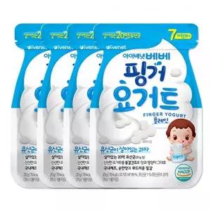 아이배냇 베베 핑거 요거트 20g 플레인 4개 one option