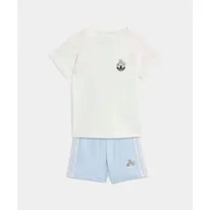 매장정품 ADIDAS 아디다스 KIDS X 디즈니 쇼츠 티셔츠 세트 인펀트 - 화이트 KE0477 1549709