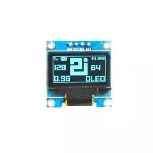 0.96 SSD1306 OLED 128X64 I2C모듈 BLUE (VLT-OL023) 스크린 소형 고해상도