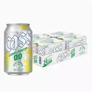 카스 0.0 레몬스퀴즈 제로 330ml x 24캔 논알콜 무알콜맥주맛