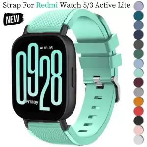 레드미 워치 5 액티브 5라이트 스마트워치 스포츠 소프트 통기성 밴드 3 22mm 실리콘