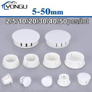2-50Pcs 홀 플매트 카펫 러그 캡에 흰색 라운드 플라스틱 스냅 벽 케이블 데스크 커버 가구 구멍 마개 5mm-