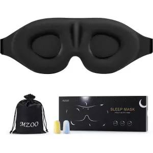 MZOO 슬립 아이 마스크 3D 컨투어드 컵 슬리핑 눈가리개 오목 몰드 나이트 라이트 차단 소프트 컴포트 셰이