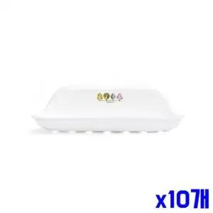 위생적인 B4L3U8M4 벽걸이 비누대 대 화이트 x10개 비누곽