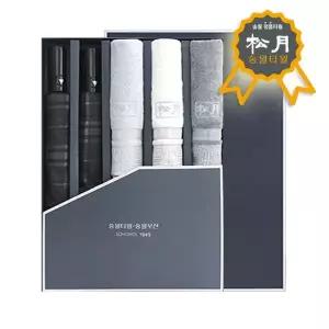 송월 L3I7F6N6 우산+타올 5매 세트 8 (SW2단던체크+격자)