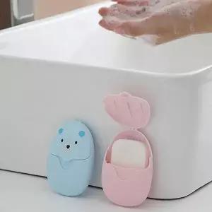 여행비누 N3H6S9K0 여행 세척 손 목욕 청소 휴대용 박스 거품