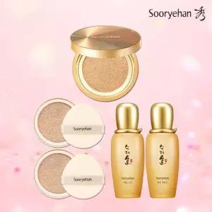 수려한 발효 효윤 럭셔리 앰플 커버 쿠션 본품+리필X2+화윤 2종(스킨+에멀전)